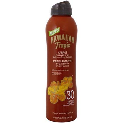 Hawaiian Tropic Bronceador Aceite De Zanahoria Fps30 180Ml 75486087999
