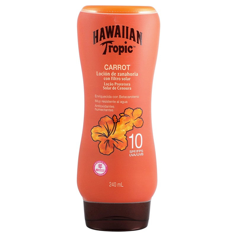 Hawaiian Tropic Carrot Fps 10 Loc 240Ml 75486033187