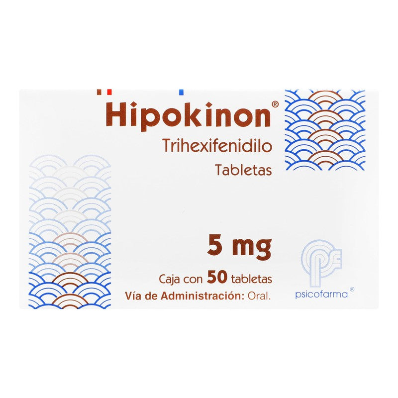 Hipokinon Trihexifenidilo Tab  5Mg C50 7501384541224