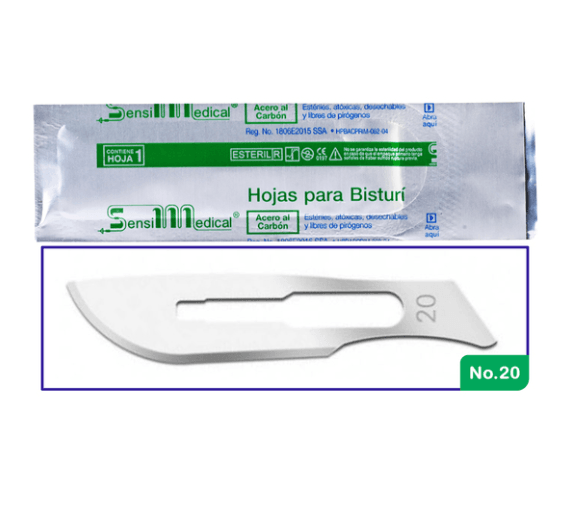 Hoja De Bisturi #20 Por Pieza Dlp - WeCare Pharma