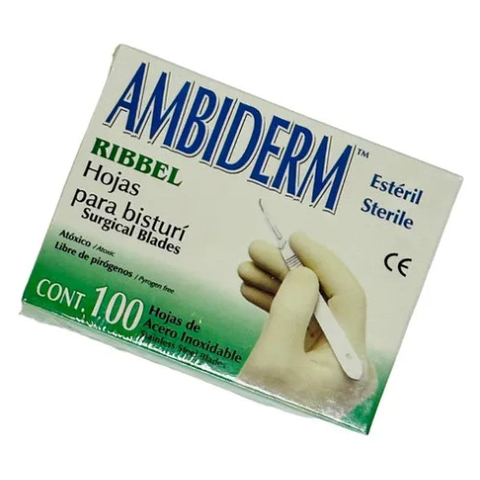 Hoja Para Bisturi No 20 Con100 Ambiderm