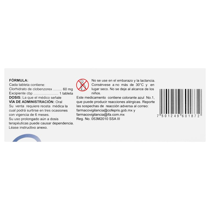 Itravil Ap Clobenzorex Tabletas 60Mg Con 60 7501249601872 5