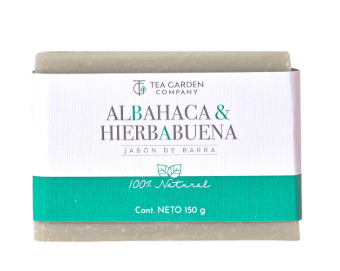 Jabon En Barra Albahaca & Hierbabuena 150G Tea Garden - WeCare Pharma