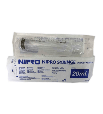 Jeringa 20Ml Sin Aguja Con 1 Pieza Nipro - WeCare Pharma