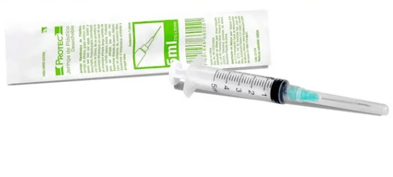 Jeringa 5Ml 22Gx32Mm Con 1 Pieza Protec - WeCare Pharma