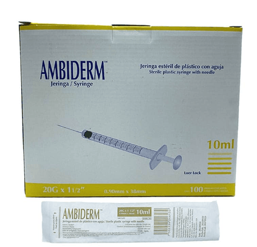 Jeringa Ambiderm 5Ml 20Gx38Mm Con 100 - WeCare Pharma