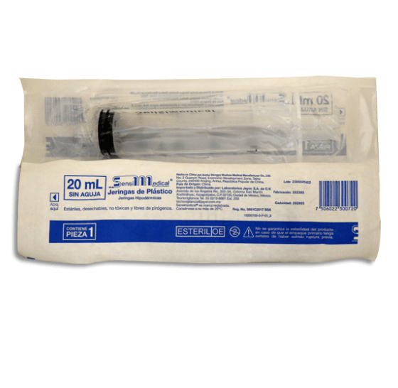 Jeringa Sin Aguja Sensimedical 20Ml Con 50 - WeCare Pharma