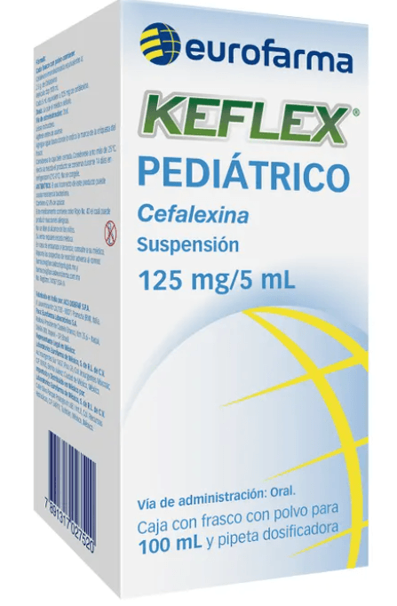 Keflex Pediátrico (Cefalexina) Solución 125Mg/5Ml - WeCare Pharma