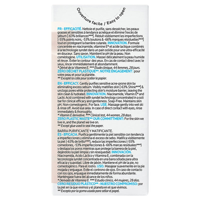La Roche-Posay Effaclar Derm Foaming Bar Anti-Imperfecciones 65G 3337875894333 6