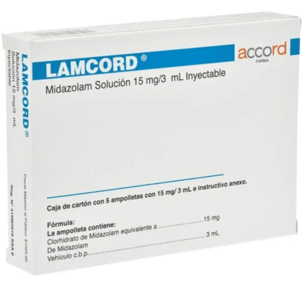 Lamcord (Midazolam) Ampolletasolletasolletasolletas 15Mg/3Ml Con 5 - WeCare Pharma