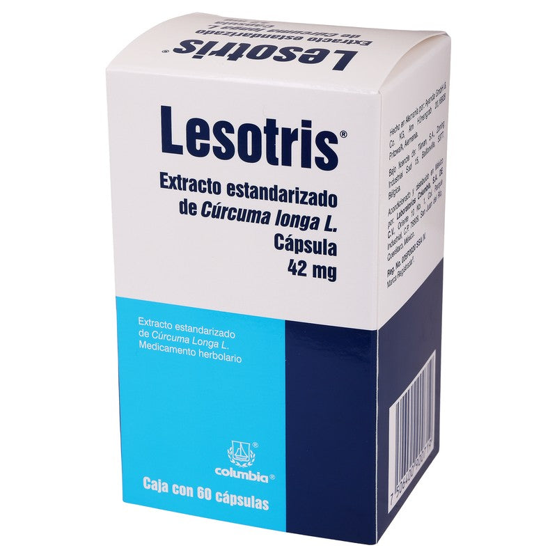 Lesotris Curcumina Capsulas 42Mg Con 60 7506400900719 4