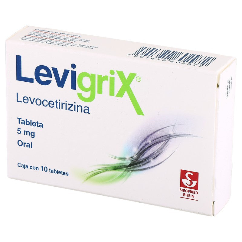 Levigrix Levocetirizina Tabletas 5Mg Con 10 7501672602972 4