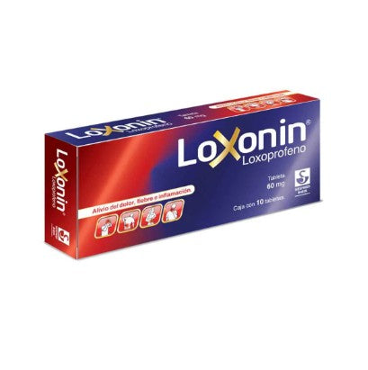 Loxonin 60Mg Con 10 Tabletas (Loxoprofeno)
