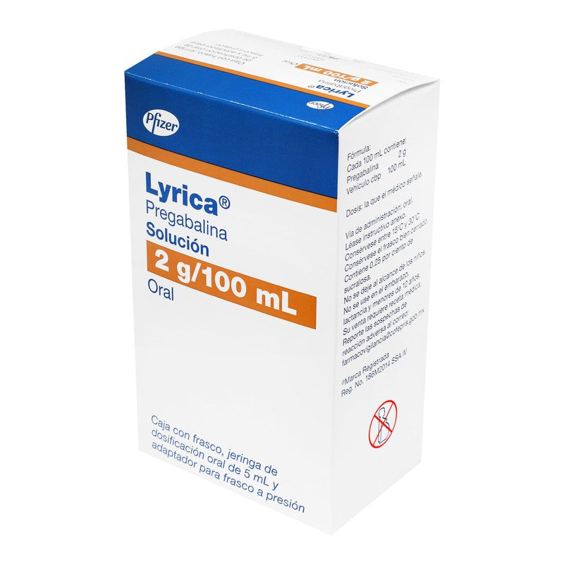 Lyrica Pregabalina Solucion Oral 2G 100Ml 7501287671165 3