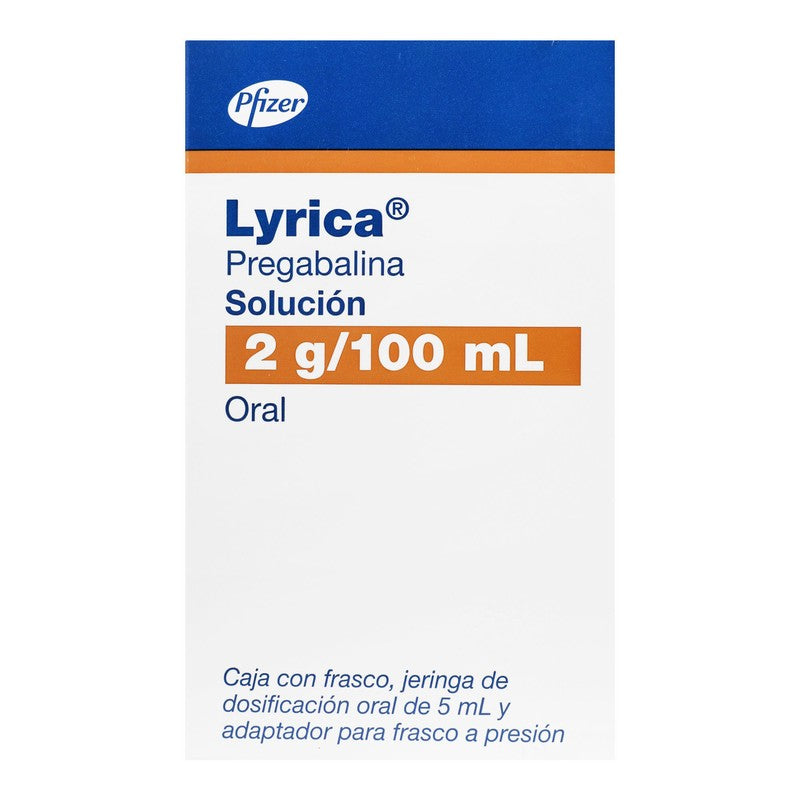 Lyrica Pregabalina Solucion Oral 2G 100Ml 7501287671165 5