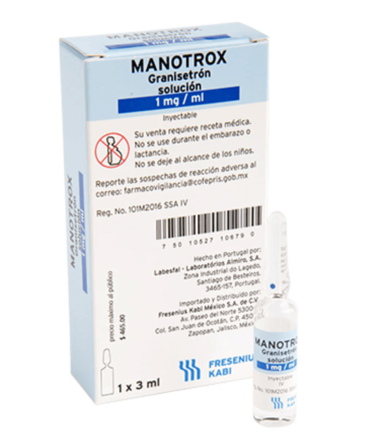Manotrox (Granisetrón) Ampolletasolletasolletasolletas 3Ml 1Mg/1Ml - WeCare Pharma