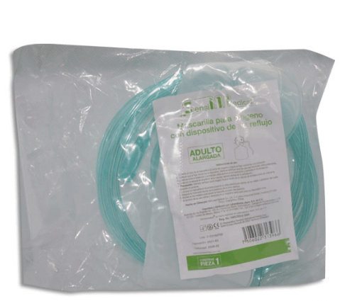 Mascarilla Oxí­geno Con Dispositivo No Reflujo Sensimedical - WeCare Pharma