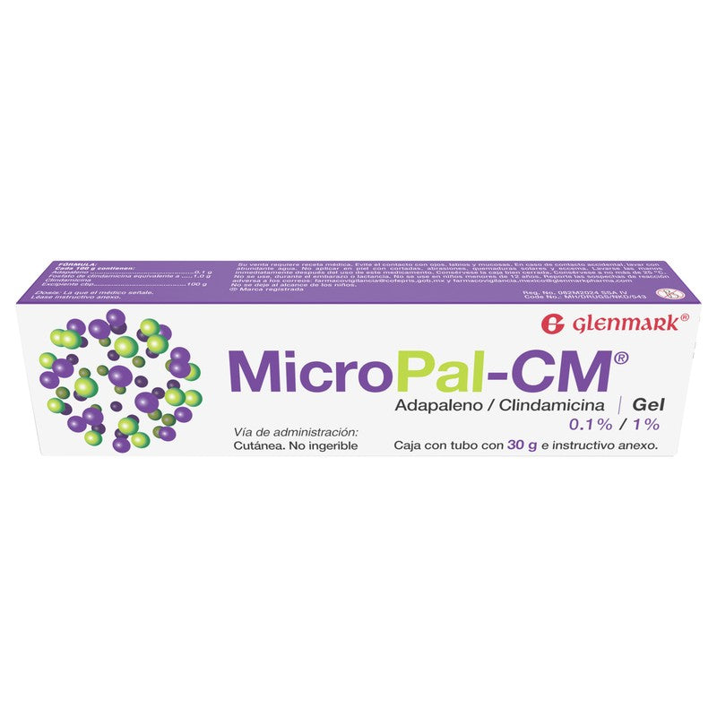Micropal-Cm AdapalenoClindamicina Gel 1 Tubo 30G 8904091125722 3