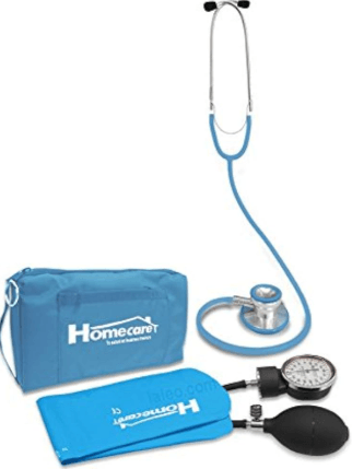 Monitor De Presión Arterial Con Estetoscopio Duplex Home Care Azul - WeCare Pharma