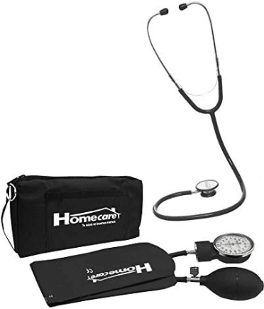 Monitor De Presión Arterial Con Estetoscopio Duplex Home Care Negro - WeCare Pharma