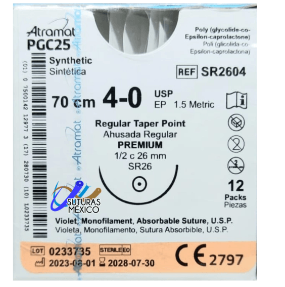 Monocryl Pgc25 Sr26264 4-0 1.5 26Mm Atramat - WeCare Pharma