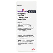 Mounjaro  2.5 Mg  0.6 Ml Kiwipen Tirzepatida con 1 Pluma 7501082243710