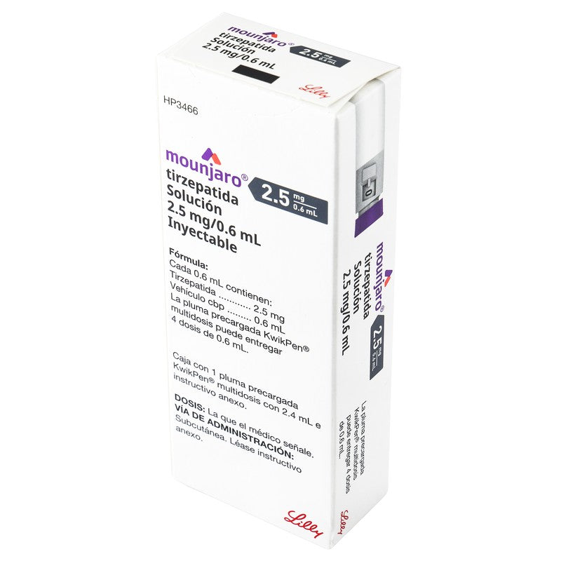 Mounjaro  2.5 Mg  0.6 Ml Kiwipen Tirzepatida con 1 Pluma 7501082243710 4