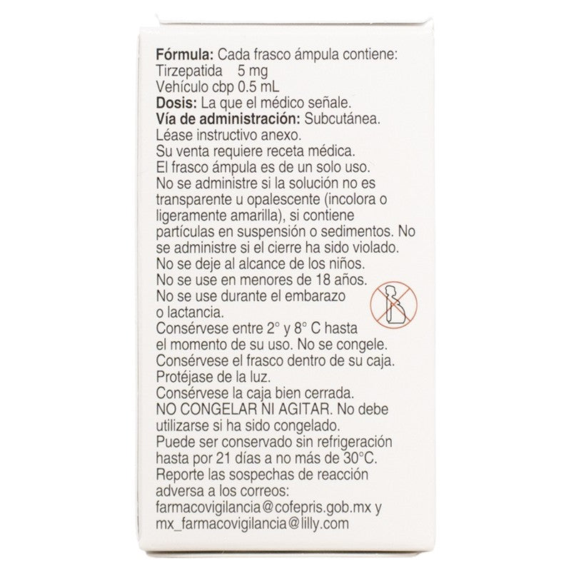 Mounjaro 5 Mg  0.5 Ml Tirzepatida Frasco con 1 Ampula 7501082243642 4