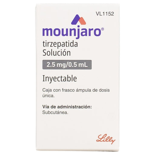 Mounjaro Tirzepatida Frasco Ampolleta 2.5Mg0.5 Ml Con 1 Dosis Unica 7501082243635