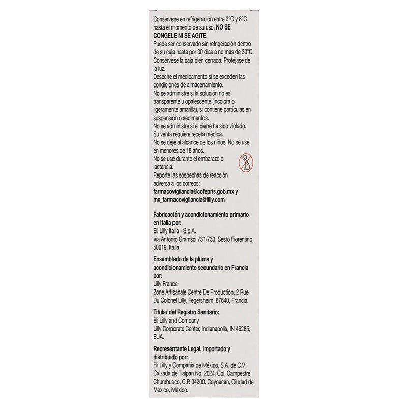 Mounjaro Trizepatida Pluma Precargada Kwikpen De 10Mg0.6Ml Con 1 7501082243741 3