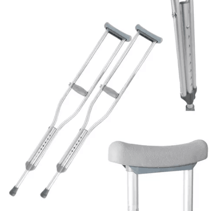 Muleta Axilar Aluminio S-Confort Adulto Grande - WeCare Pharma