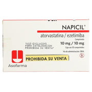 Napicil AtorvatatinaEzetimiba Tab 1010 Mg C30 7730766000503