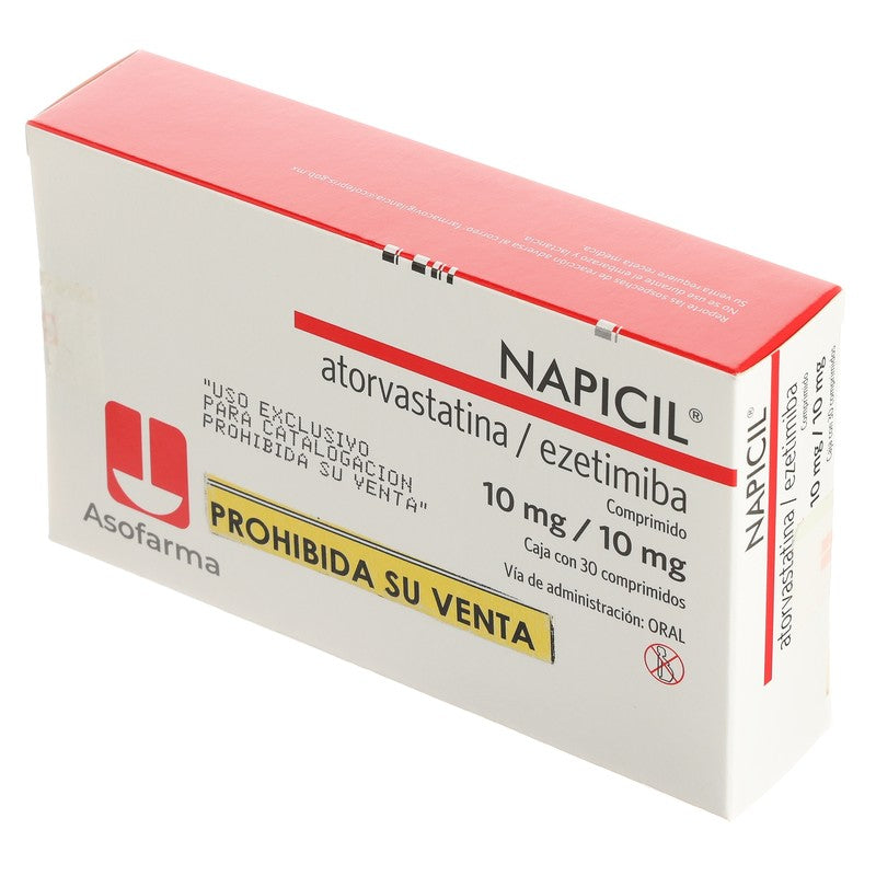 Napicil AtorvatatinaEzetimiba Tab 1010 Mg C30 7730766000503 4