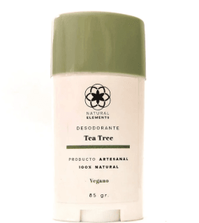 Natural Elements Desodorante Tea Tree Barra 85G - WeCare Pharma