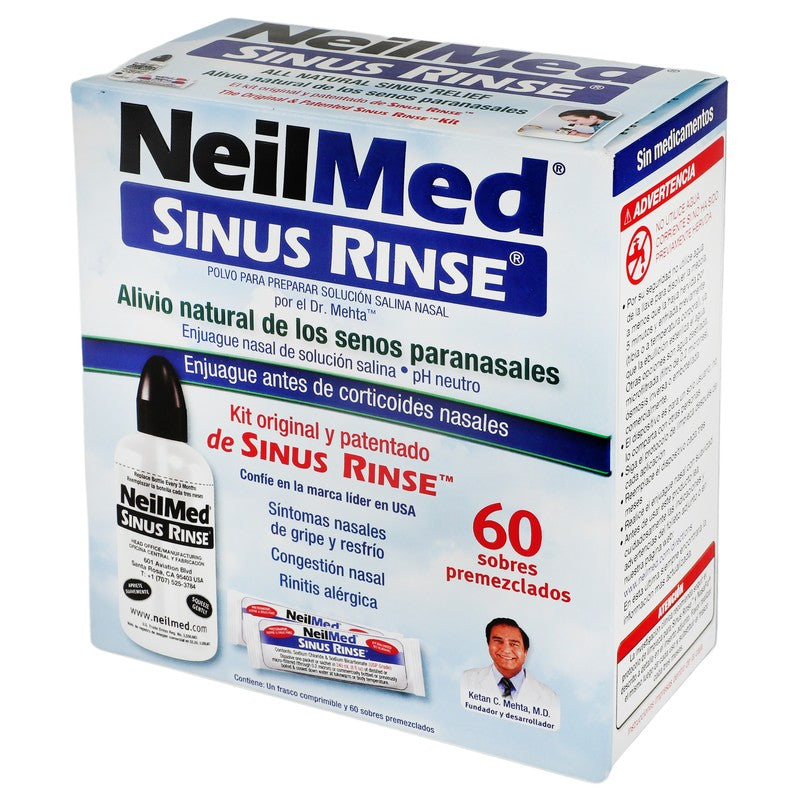 Neilmed Sinus Tinse Enjuague Nasal C60 Sobres 705928001008 3