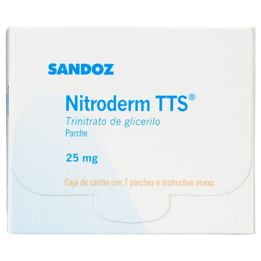 Nitroderm Tts Trinitrato De Glicerilo Parches 255Mg Con 7 7502216936188