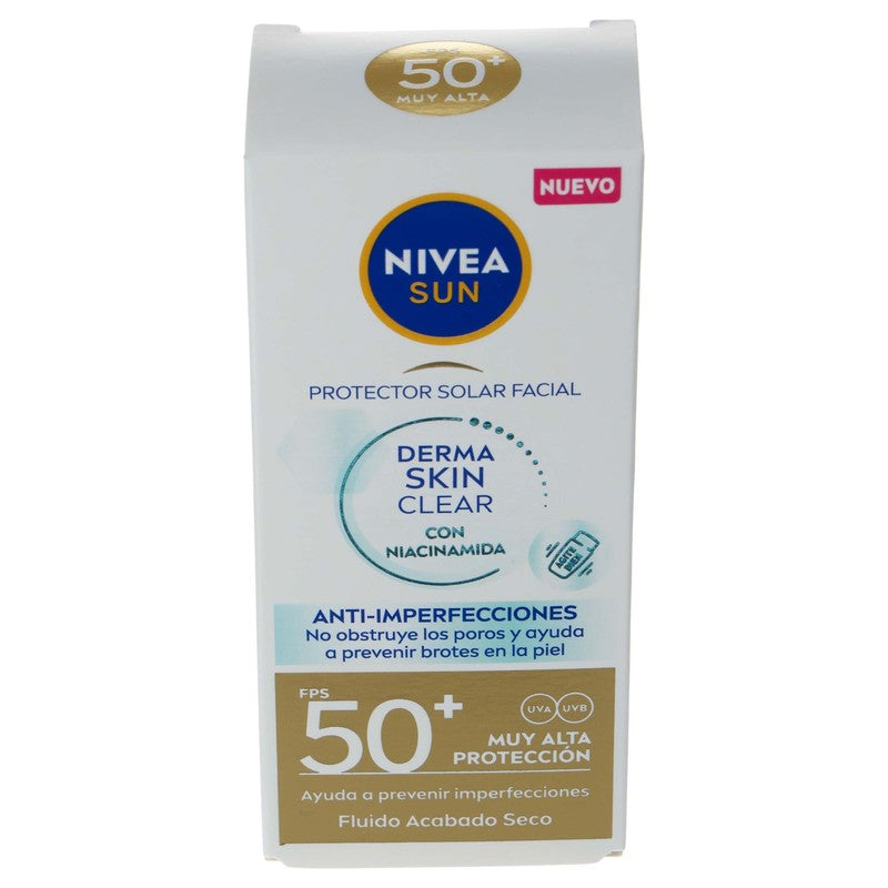 Nivea Derma Skin Clear Protector Solar Facial Fps 50 Anti-Imperfecciones 4006000122892 4