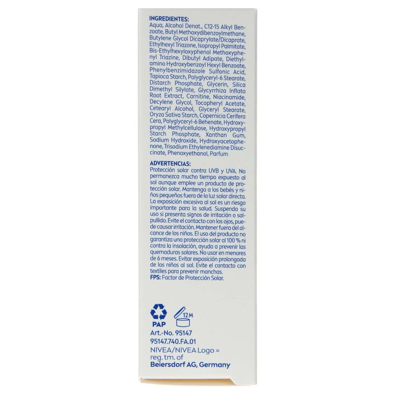 Nivea Derma Skin Clear Protector Solar Facial Fps 50 Anti-Imperfecciones 4006000122892 8