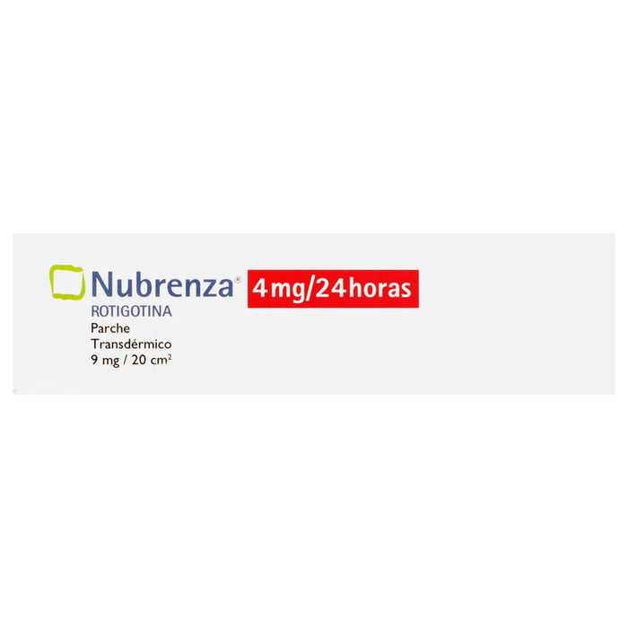 Nubrenza (Rotigotina) Parche 4Mg/24 Horas Con 14 7501088507038 perfil 5