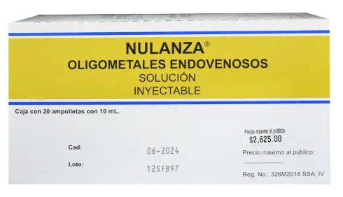 Nulanza (Oligometales Endovenosos) Frasco Con Ampolletasolletasolletasolletas 10Mg Con 1 - WeCare Pharma
