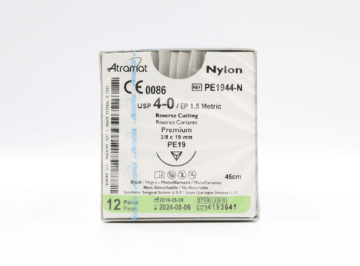 Nylon 4-0 3/8 19Mm Pe1944-N Atramat Con 12 - WeCare Pharma