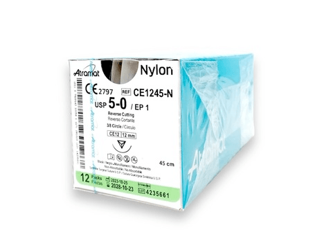 Nylon 5-0 3/8 12Mm G-Ce1245-N Atramat Con 12 - WeCare Pharma