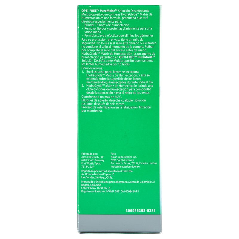 Opti-Free Pure Moist Frasco 120Ml 0300653610800 8
