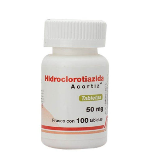 Accortiz 50Mg Con 100 Tabletas Hidroclorotiazida 656599021034