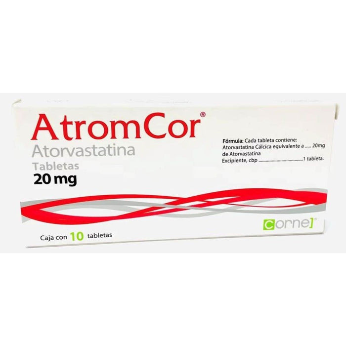 Atromcor 20Mg Con 10 Tabletas Atorvastatina 7502242700043