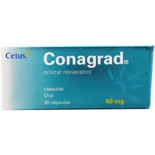 Conagrad 60Mg Con 30 Capsulas Orlistat Resveratrol 7501314706259