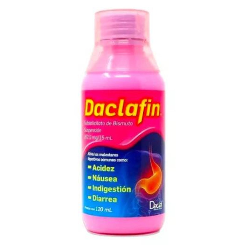 Daclafin Suspensión 262.5Mg15Ml 120Ml Subsalicilato De Bismuto 7502253601339
