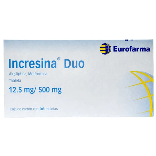 Incresina Duo AlogliptinaMetformina Tabletas 12.5Mg500Mg Con 56 7891317019419
