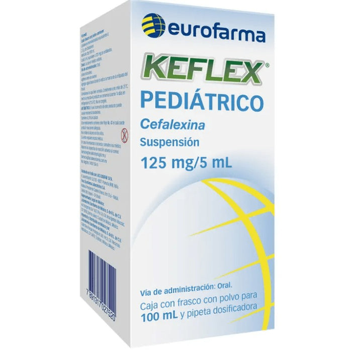 Keflex Pediátrico Cefalexina Solución 125Mg5Ml 7891317027520