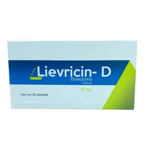 Lievricin-D 50Mg Con 28 Capsulas Doxiciclina 7502002461924